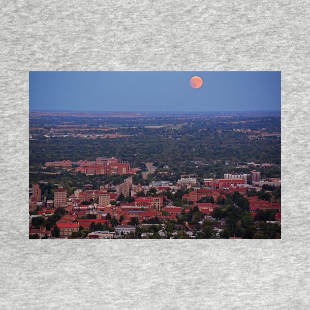 Supermoon rising over Boulder Colorado by WayneOxfordPh